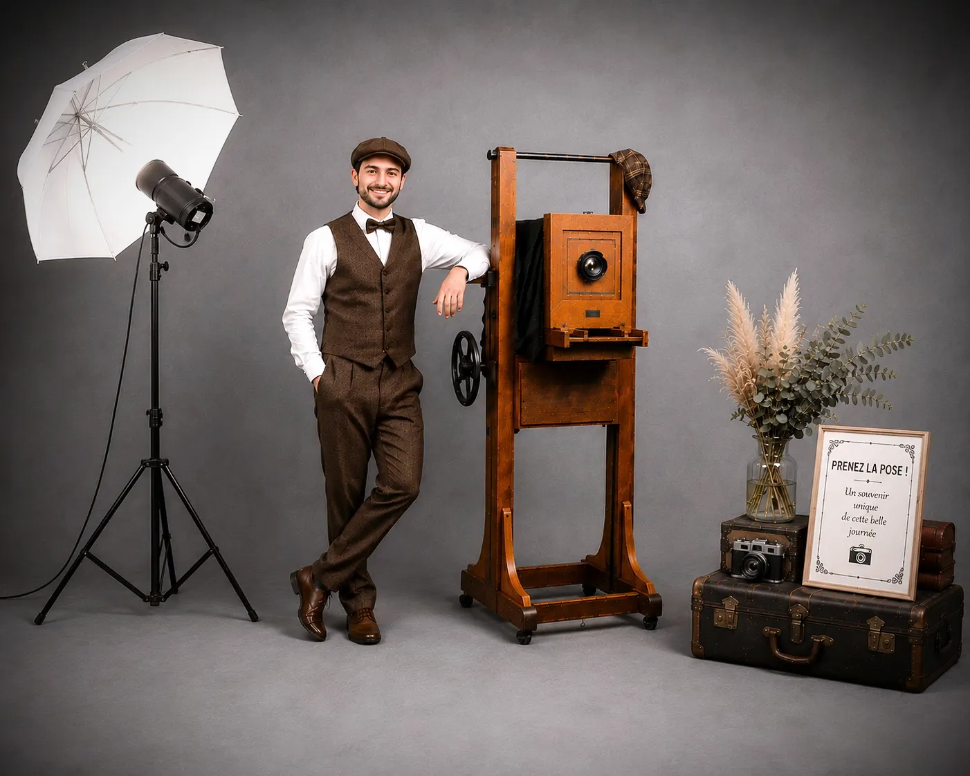 Arsène, animation photo vintage