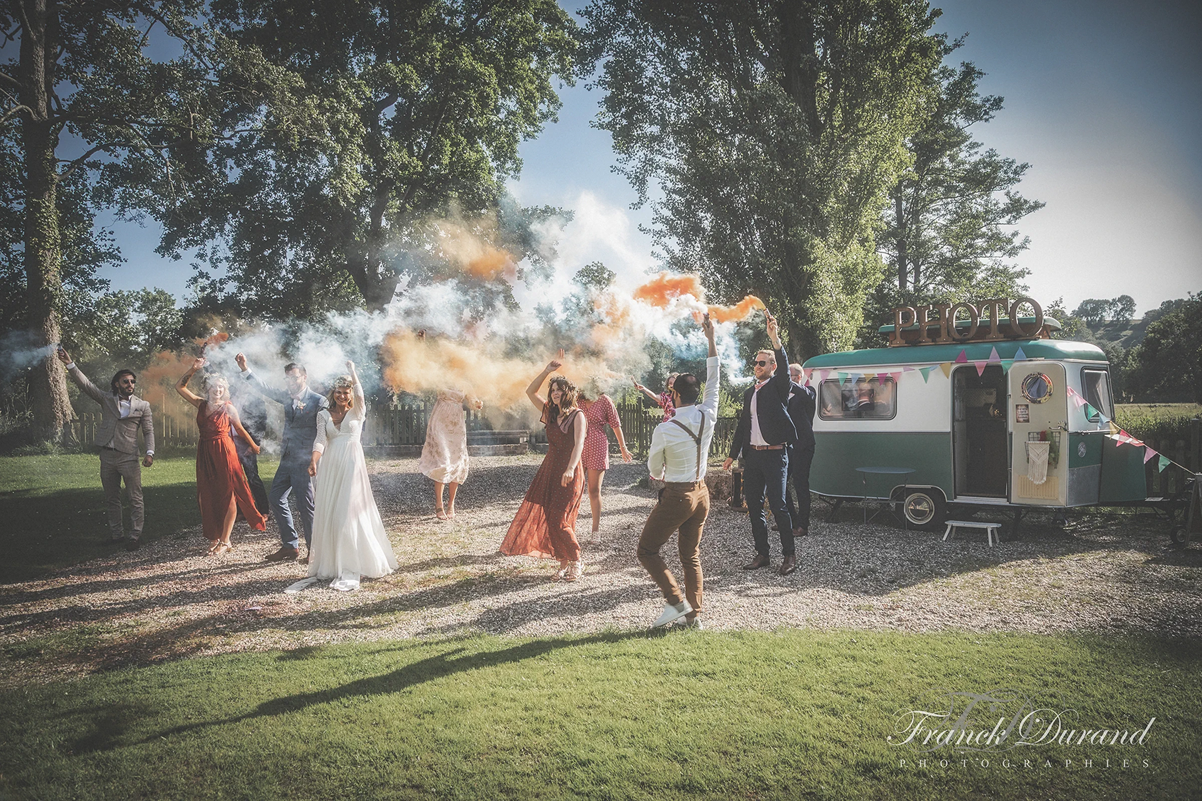 Dixie caravane photobooth pendant un mariage