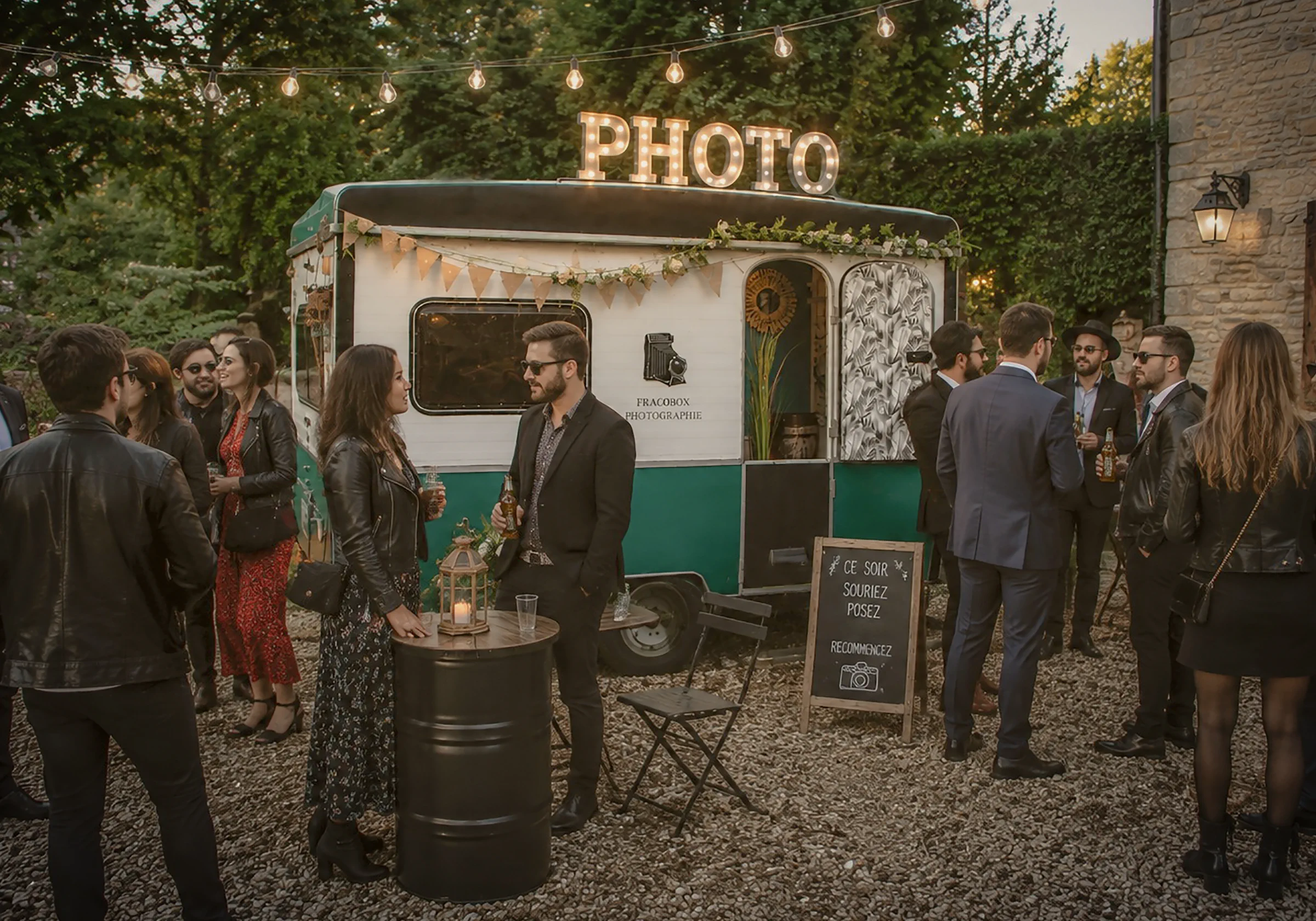 Pixie caravane photobooth vintage lors d’un événement